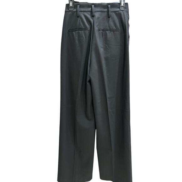 Zara Dress Jeans Size XS Black Straight Drawstring Waist W/Pockets RN 77302 - Picture 2 of 11